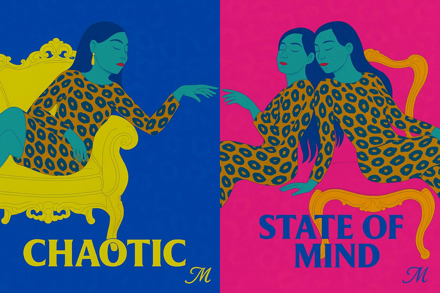 Chaotic State of Mind Print - Art - Motivational Wall Decor - Digital Download