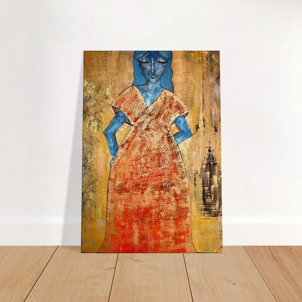Poster print titled OUT GOING – textured pink and gold close-up from original painting. Bold and stylish wall art by MATCH Wall Art trending