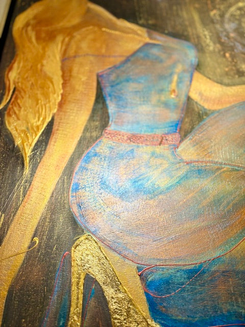 Bend the Rules | Textured Figurative Acrylic Painting