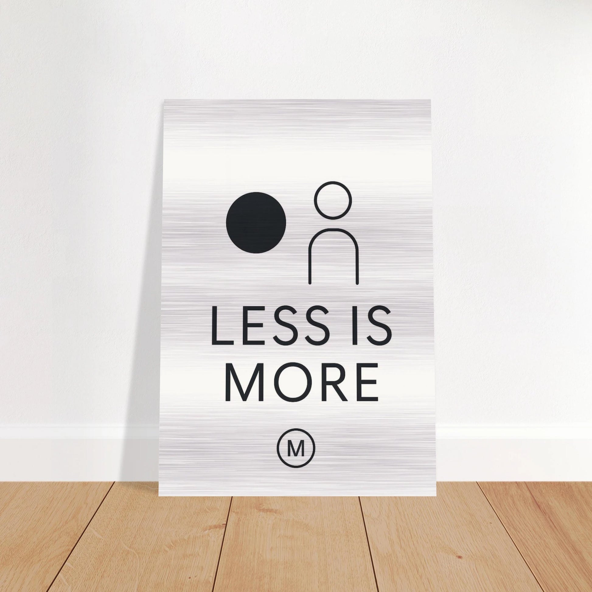 Contemporary brushed aluminum art piece featuring luxury minimalist design, perfect premium wall decoration and modern home accent for elegant interior styling