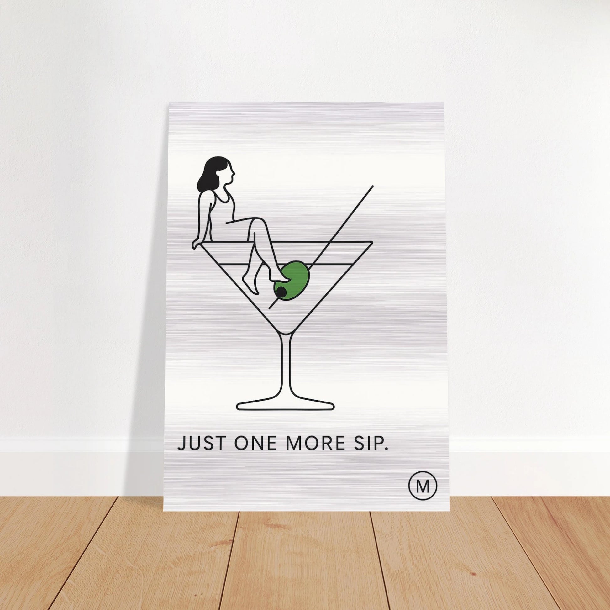 Contemporary coffee quote wall art made from luxury brushed aluminum, perfect premium kitchen decoration and ideal holiday present for sophisticated chistmas enthusiasts