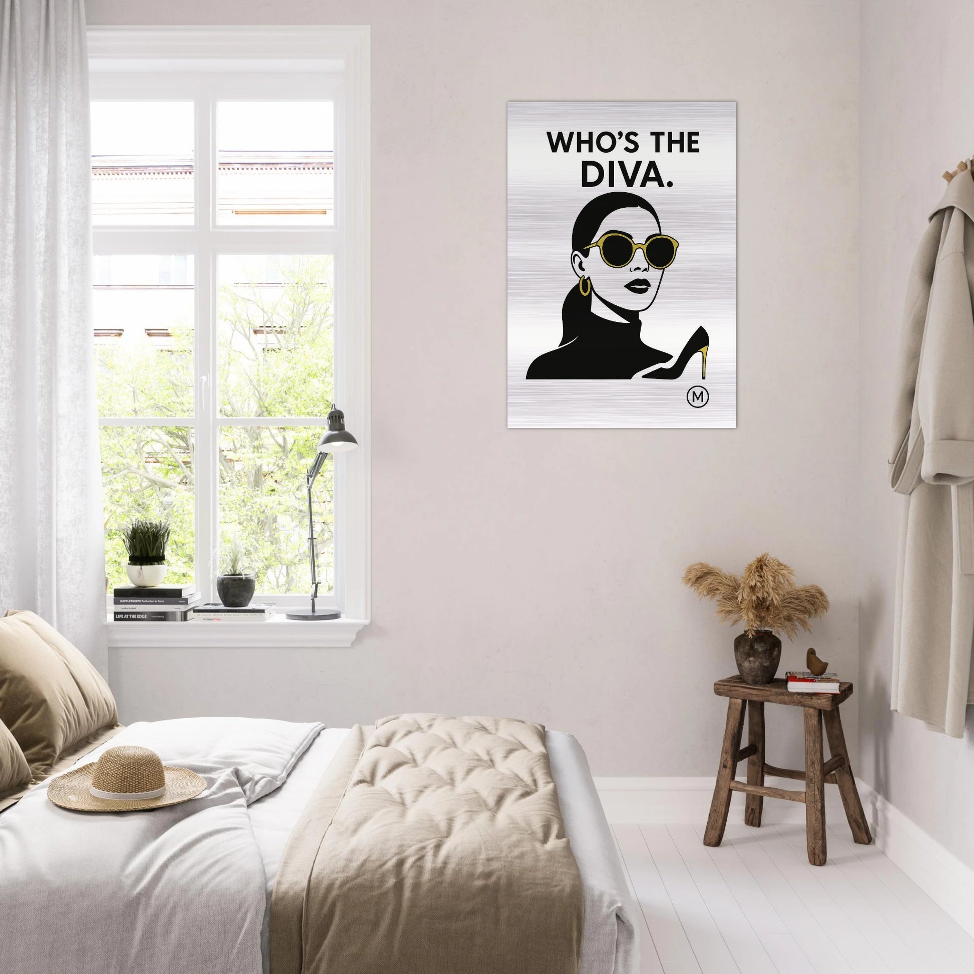 Designer Diva Wall Decor Who's The Diva Premium Aluminum