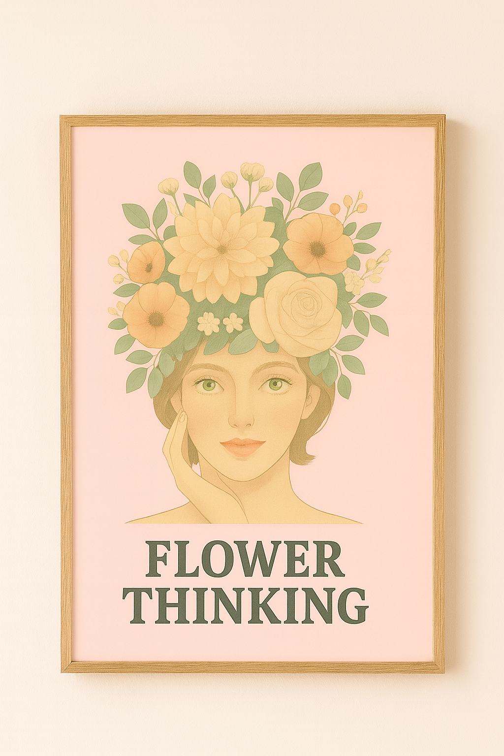 Three floral digital posters set