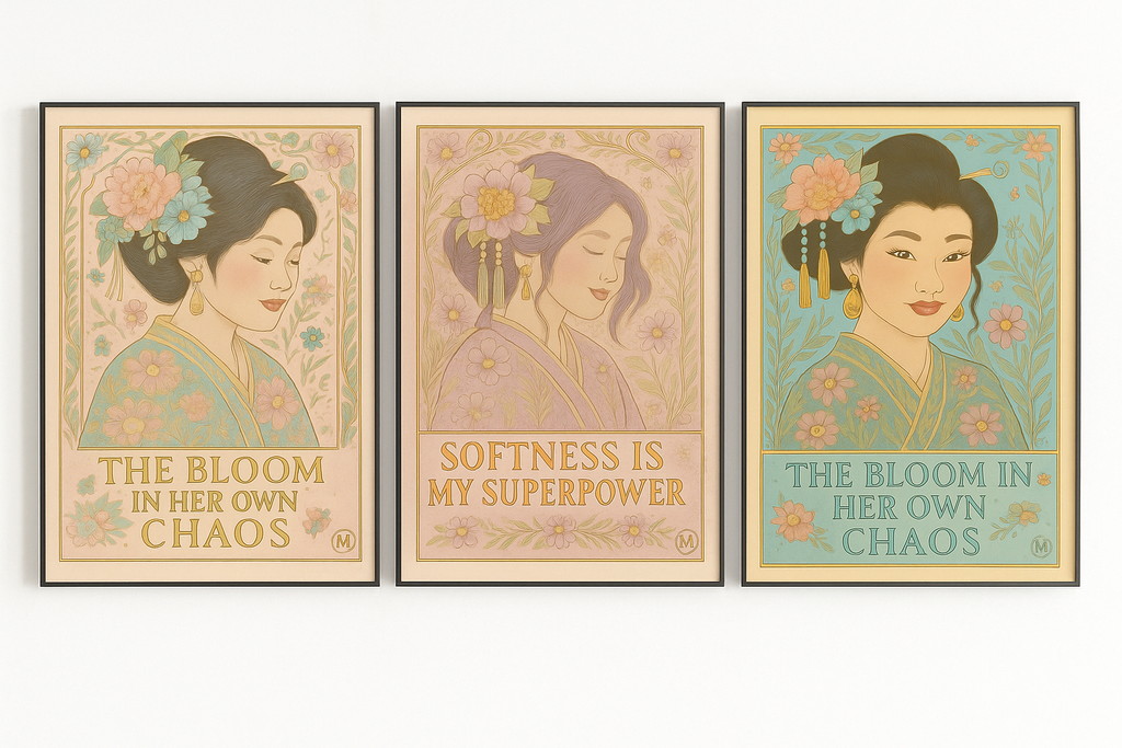 Green geisha inspirational art