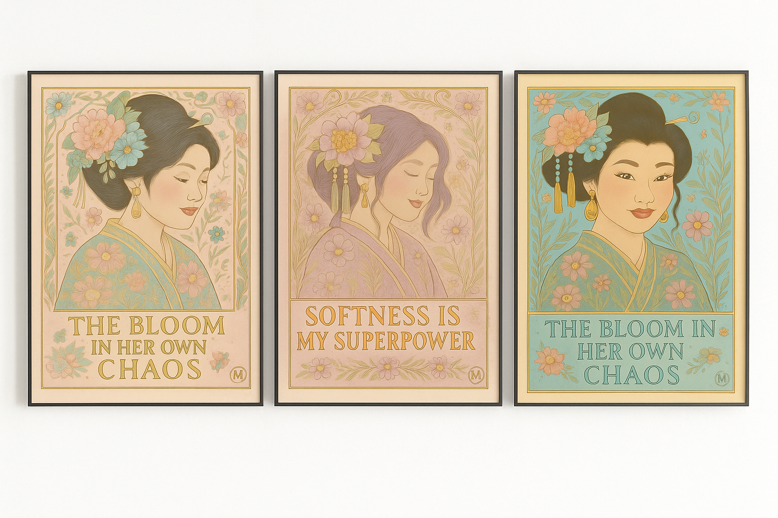 Green geisha inspirational art