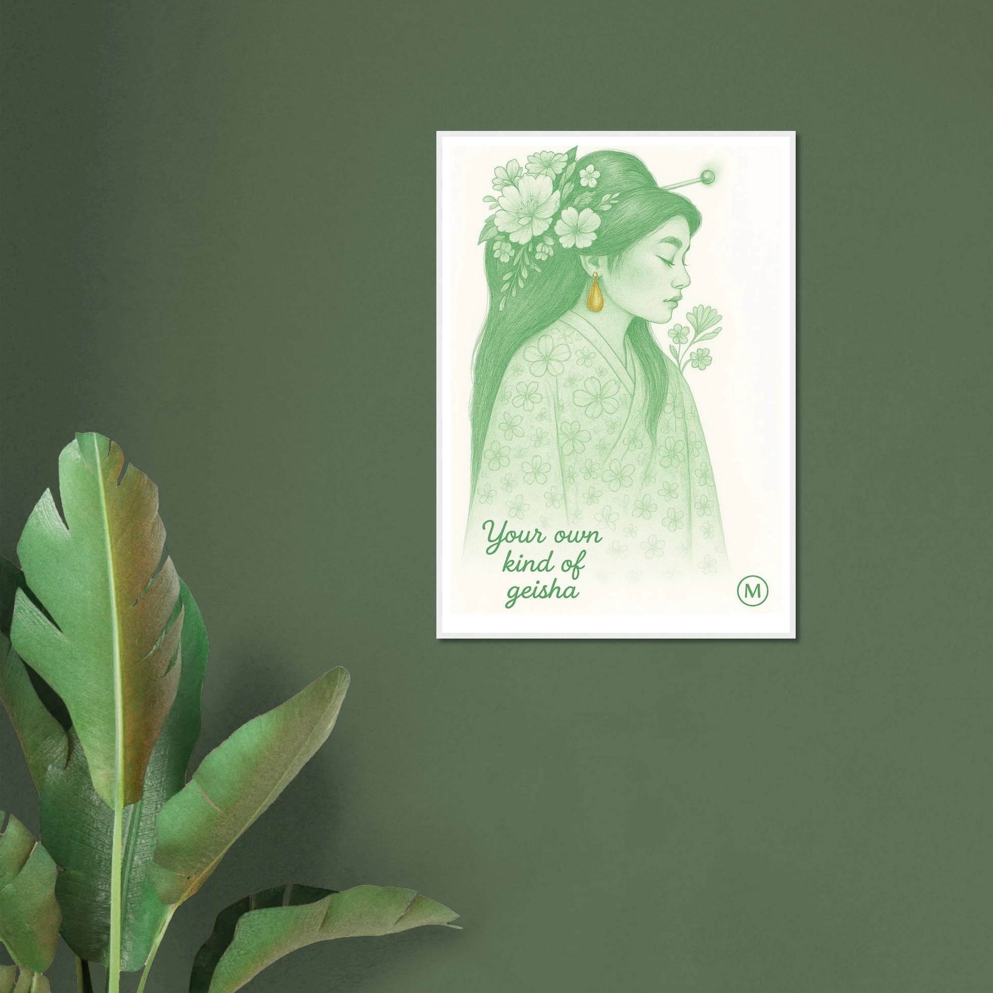 geisha  be your own kind green 