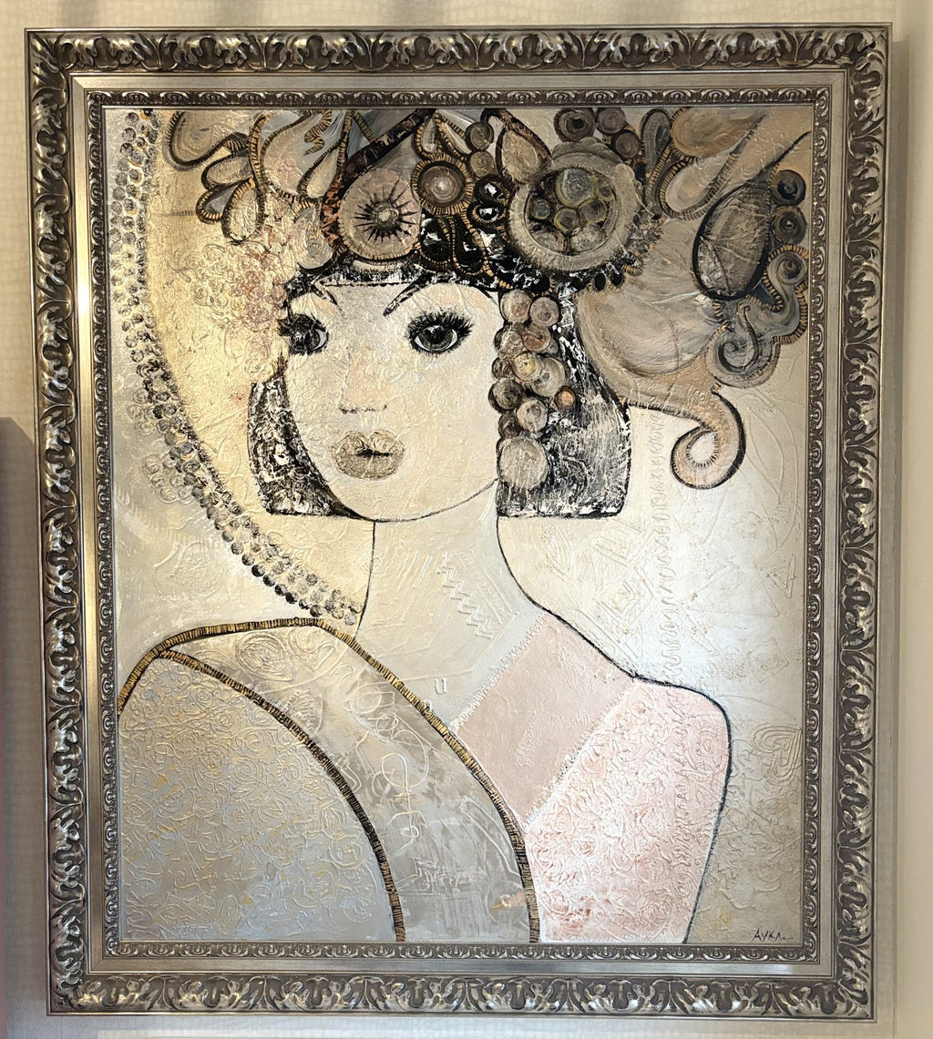 Grace | Abstract Figurative Portrait in Textured Art