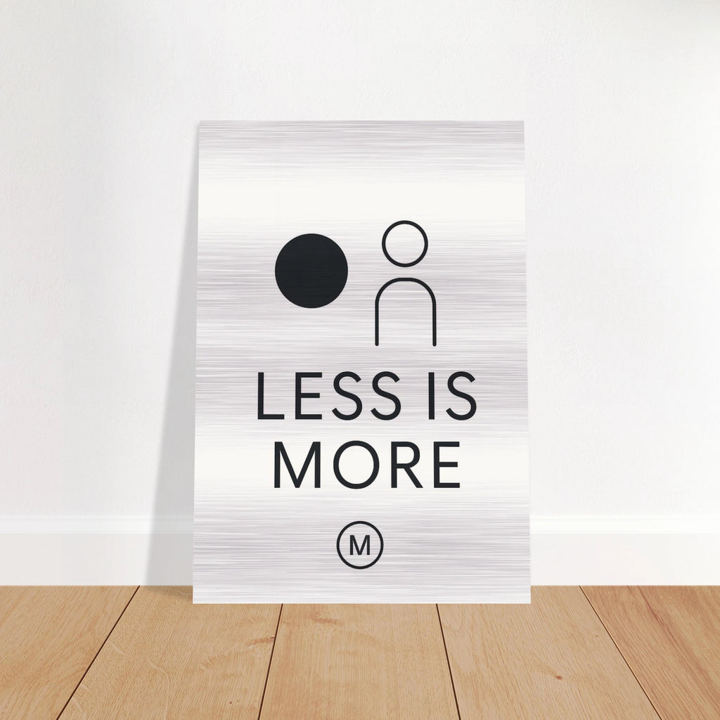 MATCH Wall Art Prestigious minimalist design brushed aluminum wall art gallery-quality statement piece 