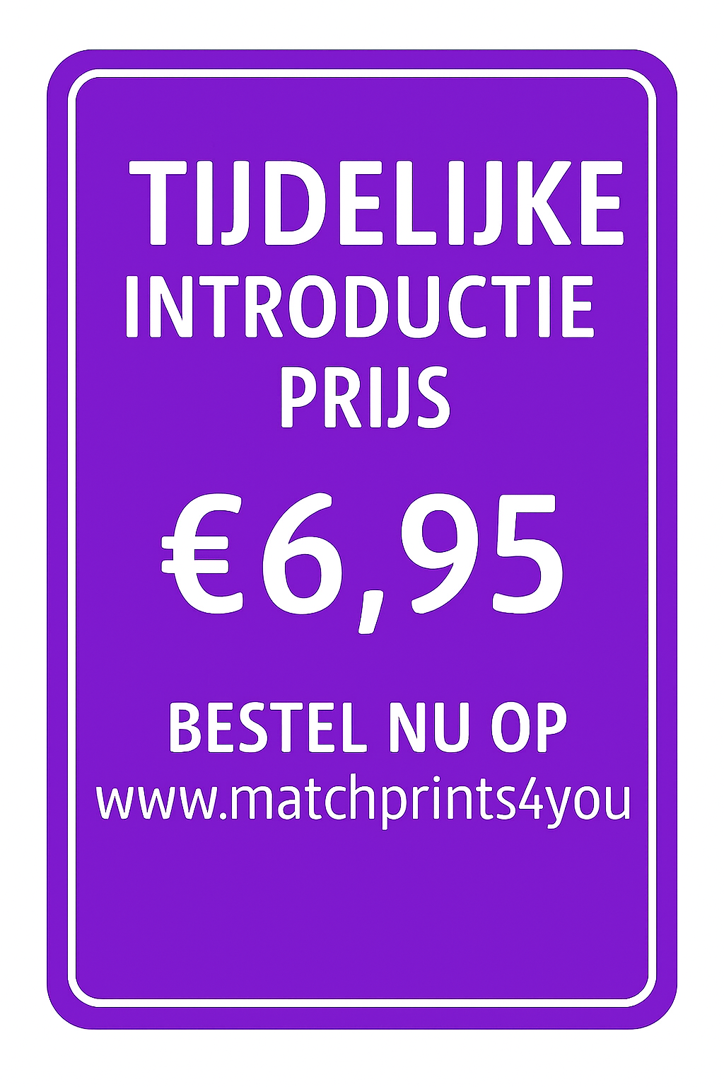 tijdelijk introductieprijs 