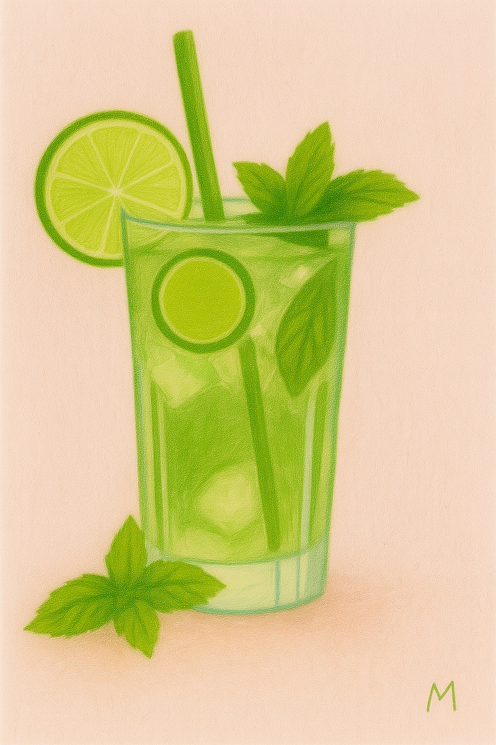 Mojito cocktail  – digital download