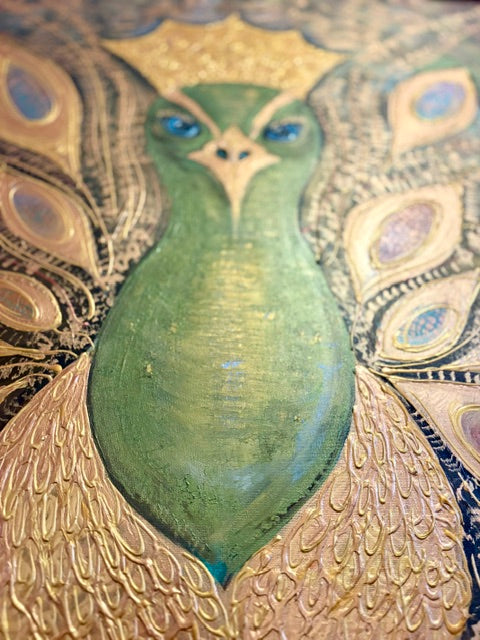 close up photo of painting sparks from down up