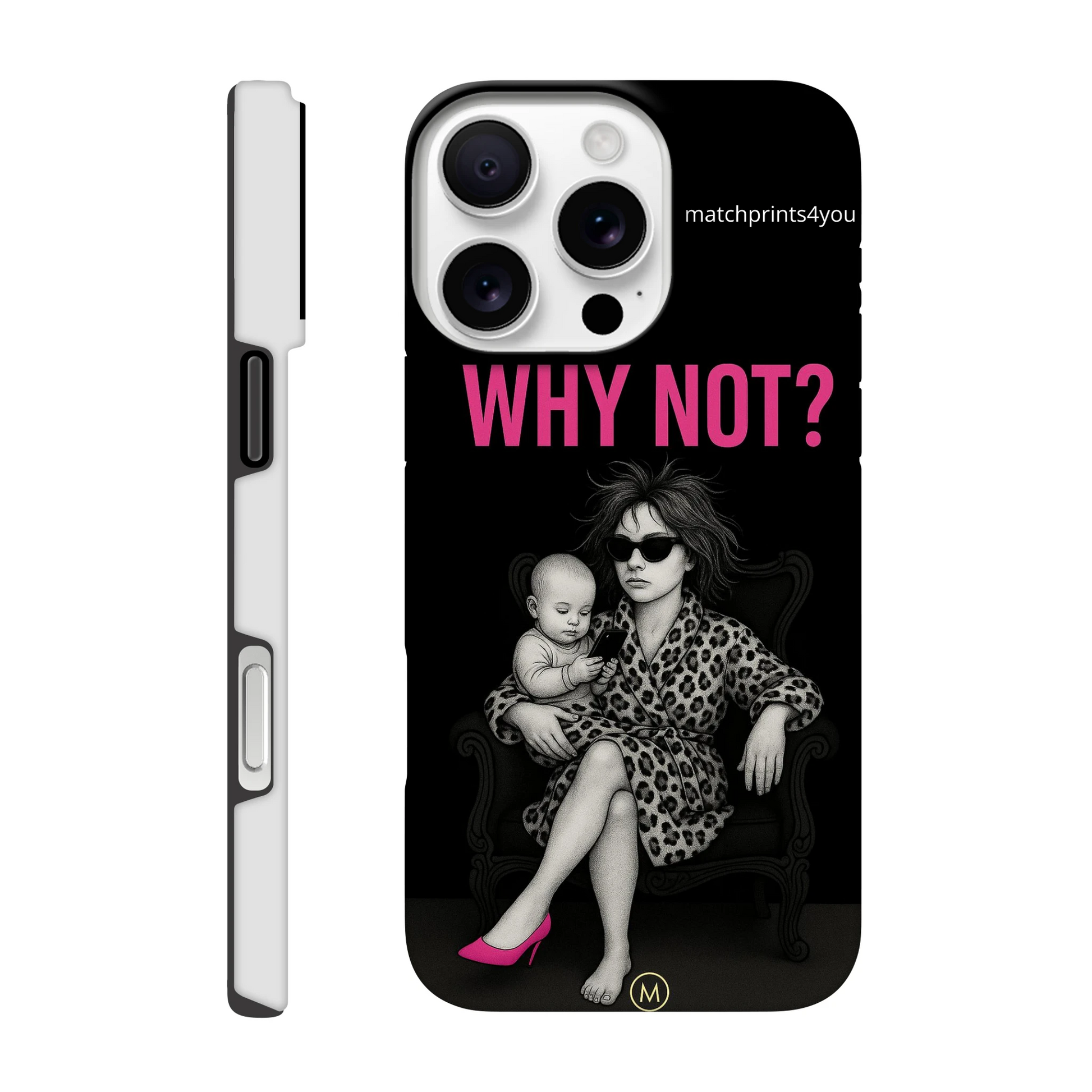 Zwart telefoonhoesje Why Not Do It With Class  iPhone 16