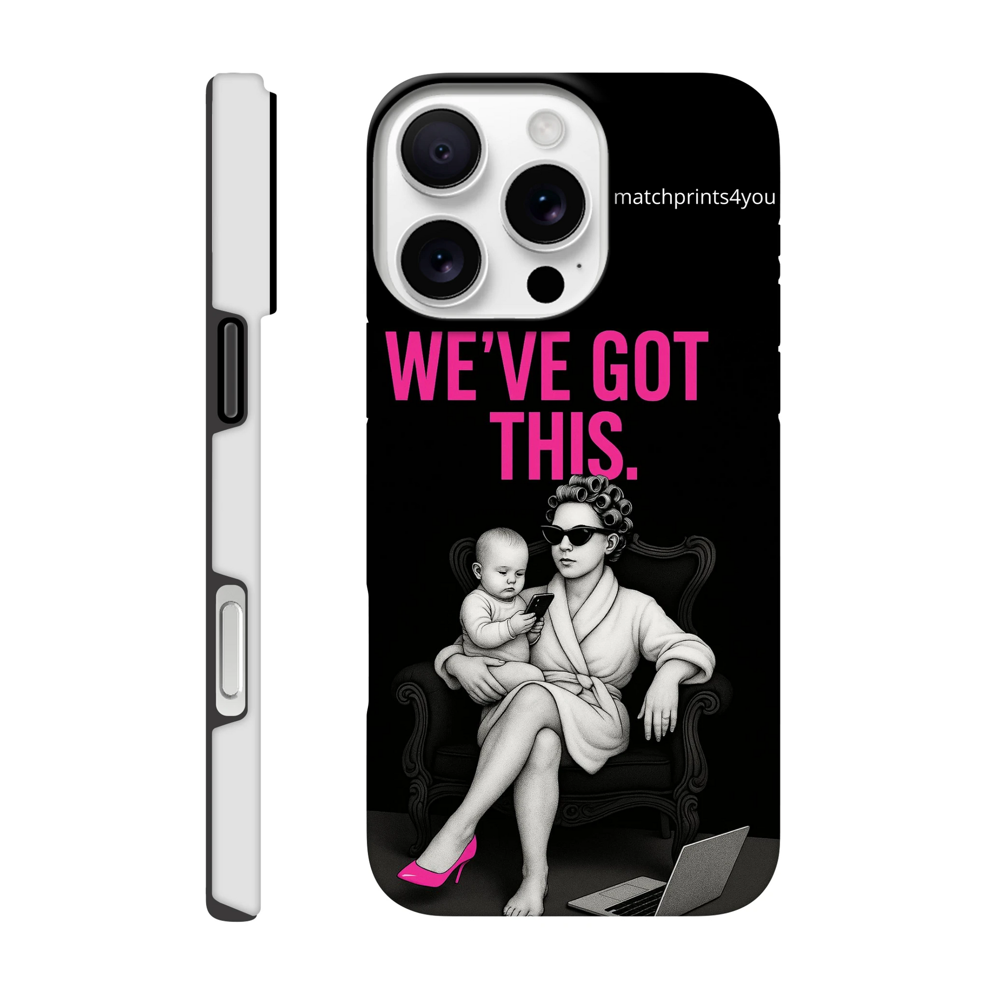 Zwart telefoonhoesje We've got this  With Class iPhone 16