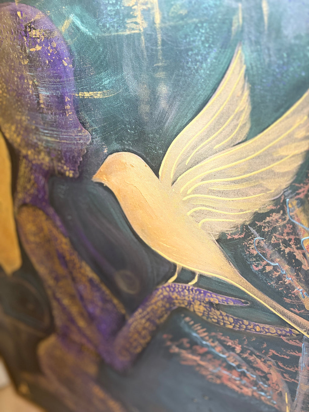 set her free paining close up picture