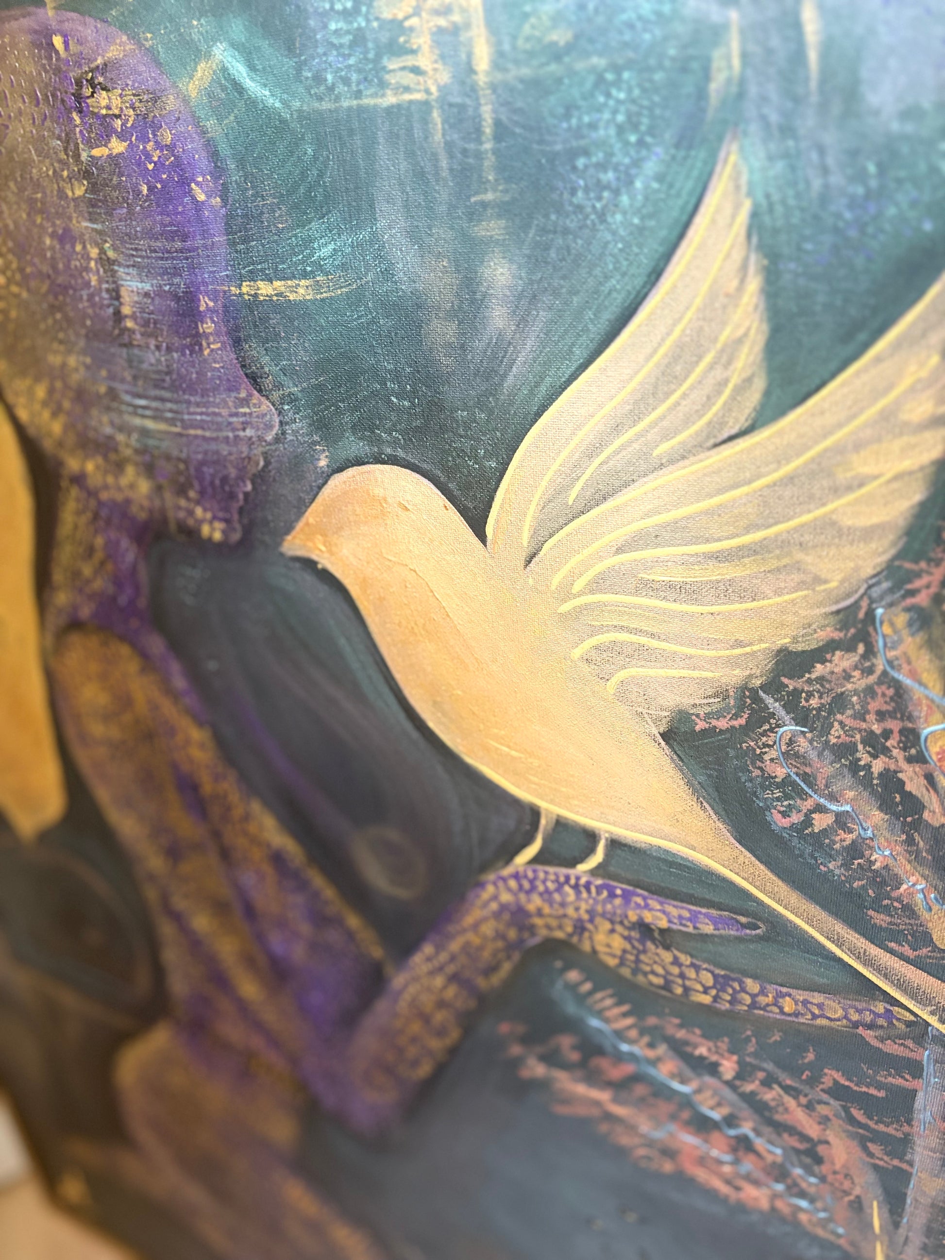 set her free paining close up picture