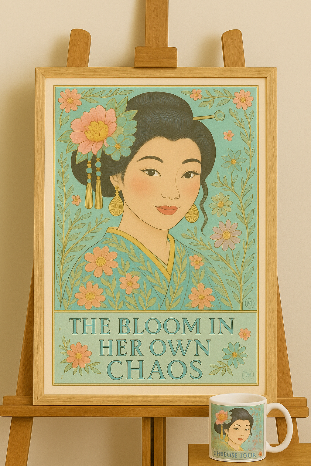 Green geisha inspirational art