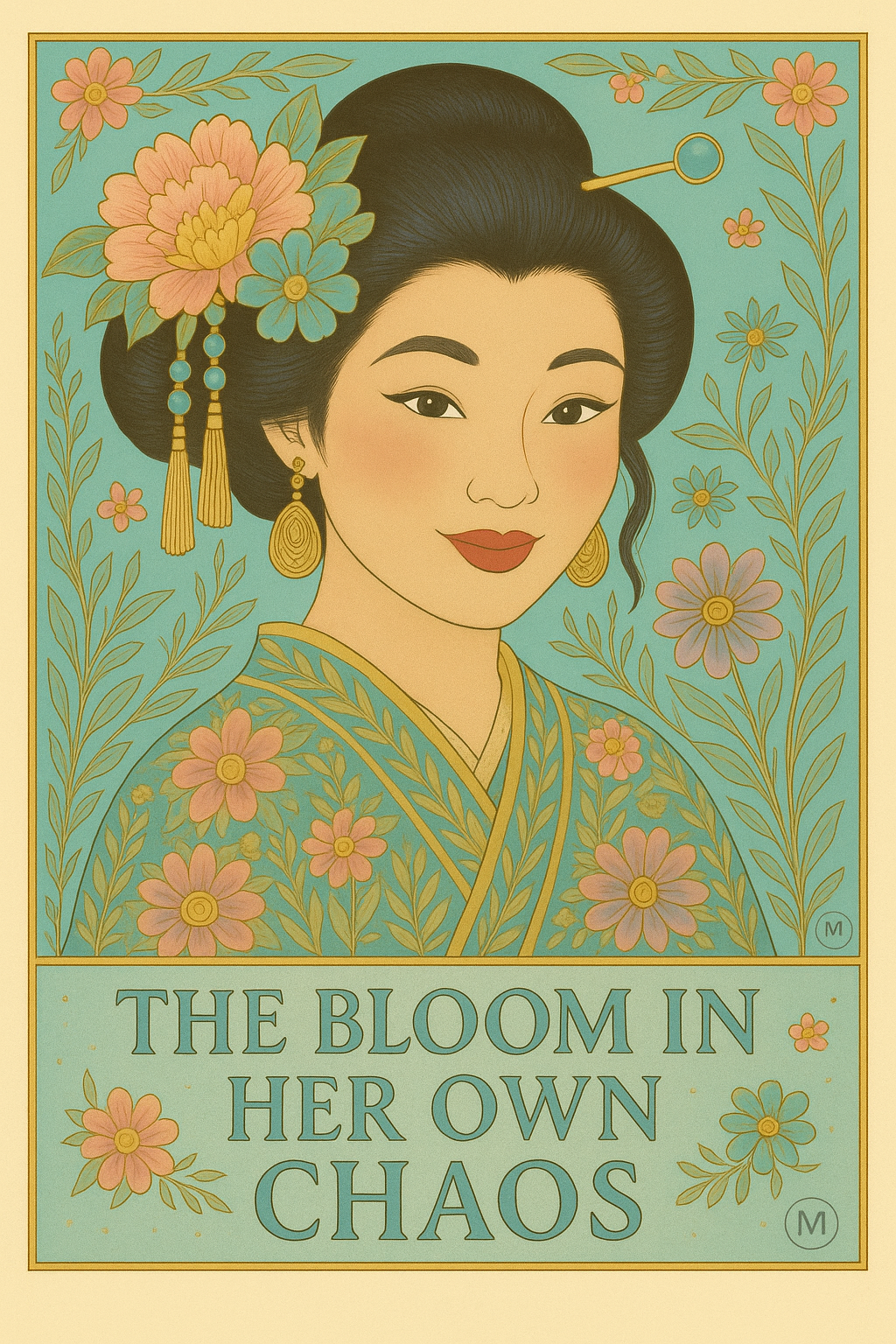 Green geisha inspirational art