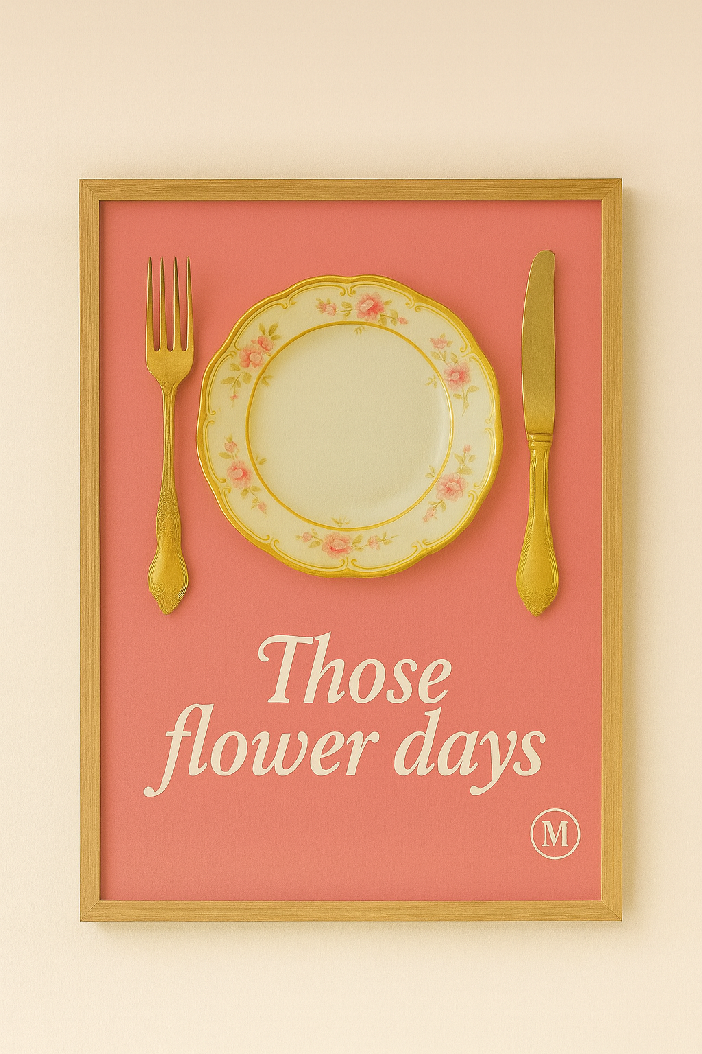Three floral digital posters set