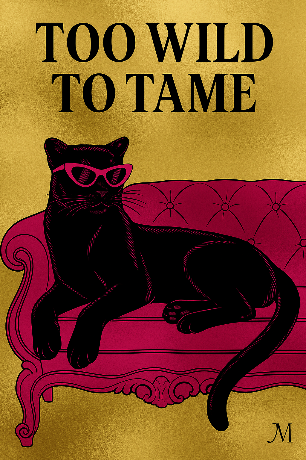 Too wild to tame Black Panther framed poster