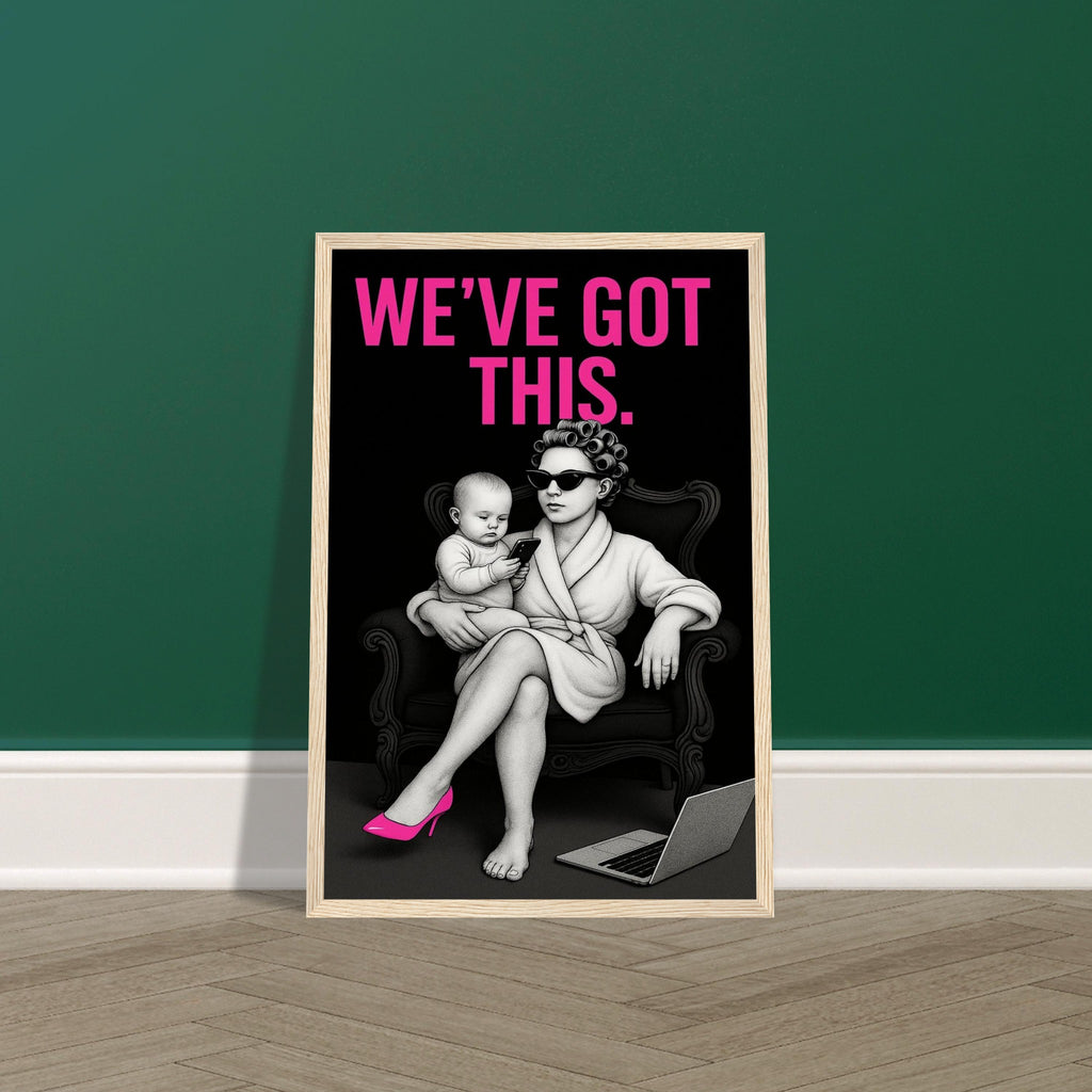 Walls with Attitude poster - bold sporty design with inspiring quote by MATCH Prints