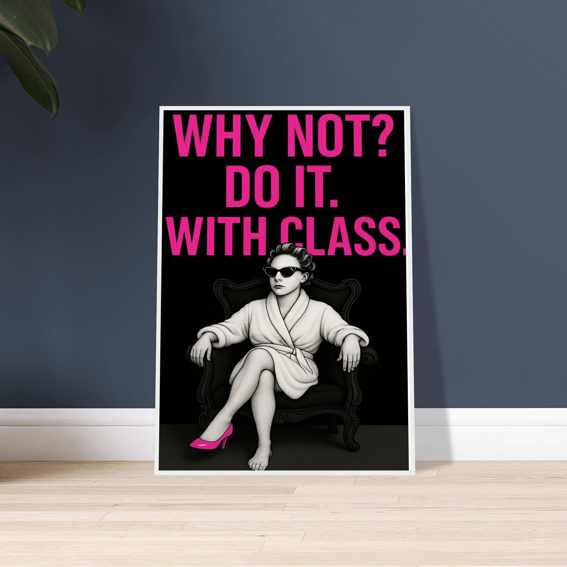 Walls with Attitude poster - bold sporty design with inspiring quote by MATCH Prints