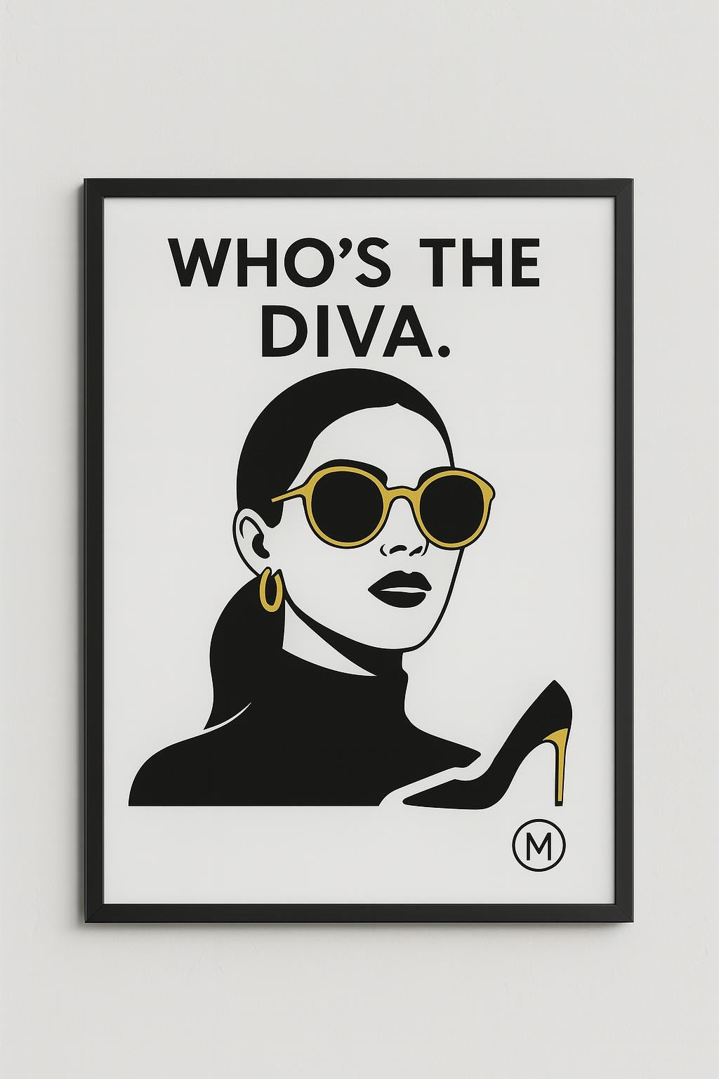 Who's the Diva Stiletto Print - Girl Boss digital download