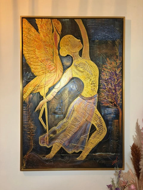 She can fly in full body painting by Ayka 