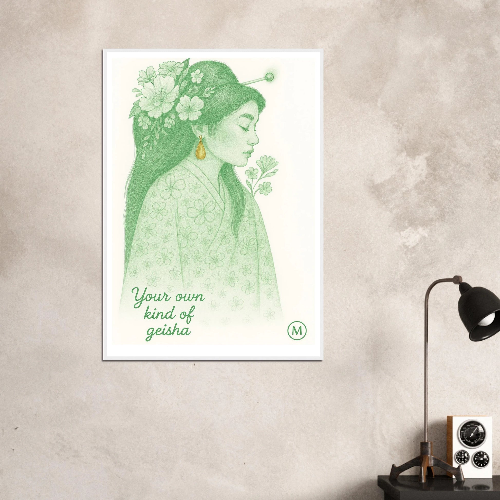 geisha green be you own kind