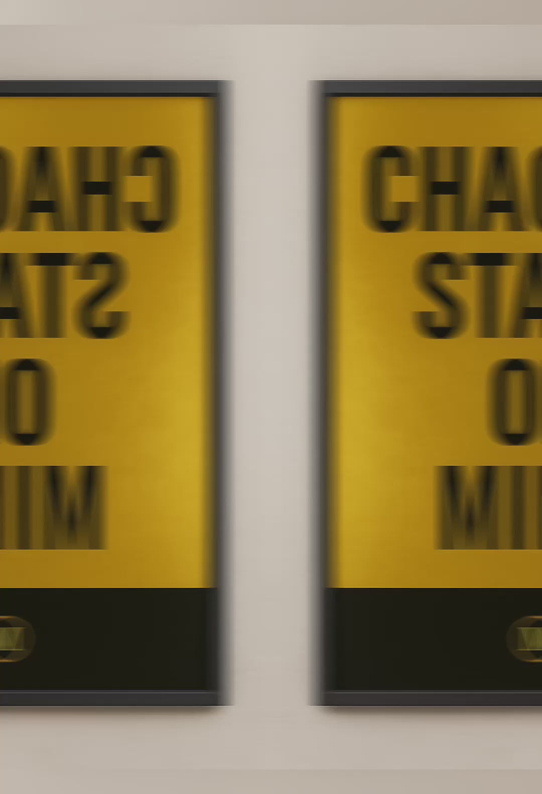 movie chaotic state of mind modern framed posters with neon colors match wall art