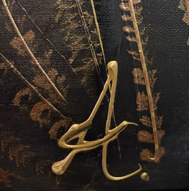 Sparks Peacock Textured painting